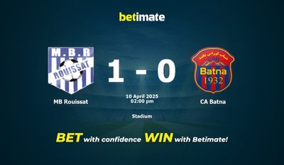 MB Rouissat vs CA Batna Prediction, Odds & Betting Tips 04/10/2025