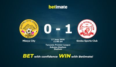 Mbeya City vs Simba Sports Club Prediction, Odds & Betting Tips 06/17/2026