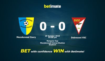 Soi kèo Mezokovesd Zsory vs Debreceni VSC, Tỷ lệ & Mẹo cá cược 29/10/2024