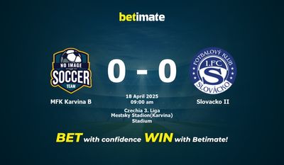 MFK Karvina B vs Slovacko II Prediction, Odds & Betting Tips 04/18/2025