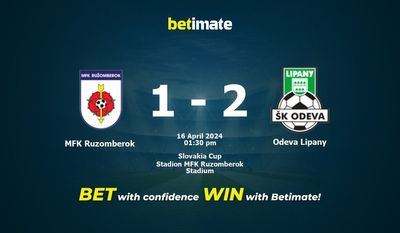 MFK Ruzomberok vs Odeva Lipany Prediction, Odds & Betting Tips 04/16/2024