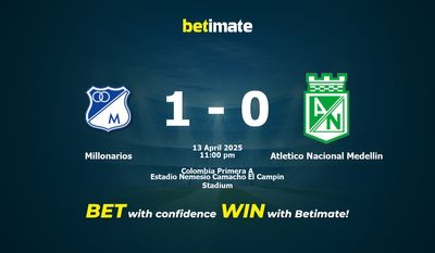 Millonarios vs Atletico Nacional Medellin Prediction, Odds & Betting Tips 04/13/2025