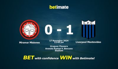 Miramar Misiones vs. Liverpool Montevideo – Vorhersage, Quoten und Wetttipps 17.11.2024