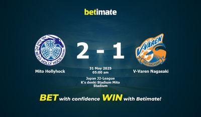 Mito Hollyhock vs V-Varen Nagasaki Prediction, Odds & Betting Tips 05/31/2025