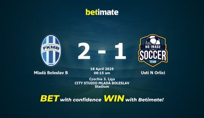 Mladá Boleslav B vs Usti N Orlici Prediction, Odds & Betting Tips 04/18/2025