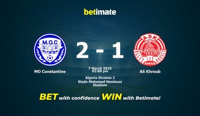 MO Constantine vs AS Khroub Prediction, Odds & Betting Tips 03/07/2025