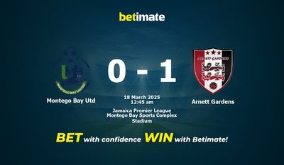Montego Bay Utd vs Arnett Gardens Prediction, Odds & Betting Tips 03/18/2025