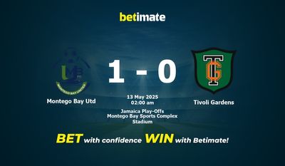 Montego Bay Utd vs Tivoli Gardens Prediction, Odds & Betting Tips 05/13/2025