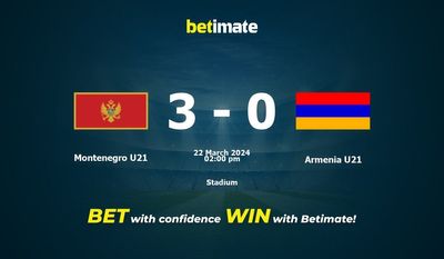 Montenegro U21 vs Armenia U21 Prediction, Odds & Betting Tips 03/22/2024
