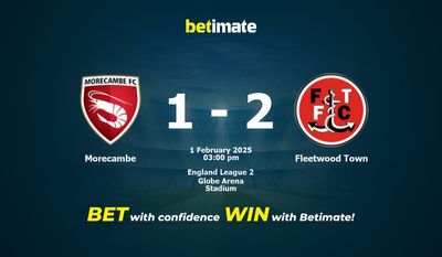 Morecambe vs Fleetwood Town Prognoza, kursy i porady dotyczące zakładów 02/01/2025