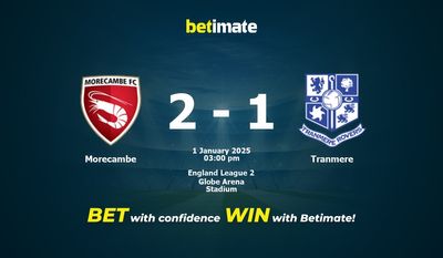 Morecambe vs Tranmere Prognoza, kursy i porady dotyczące zakładów 01/01/2025
