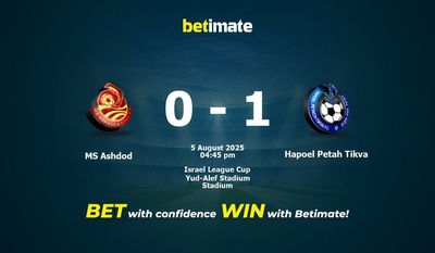 MS Ashdod vs Hapoel Petah Tikva Prediction, Odds & Betting Tips 08/05/2025
