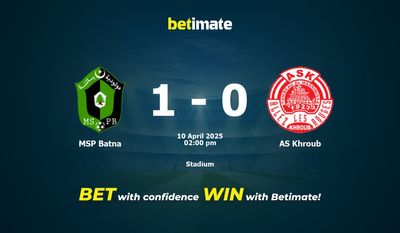 MSP Batna vs AS Khroub Prediction, Odds & Betting Tips 04/10/2025