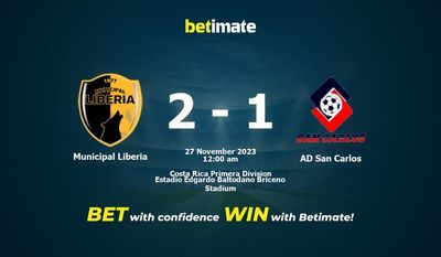 Municipal Liberia vs AD San Carlos Prediction, Odds & Betting Tips 11/27/2023