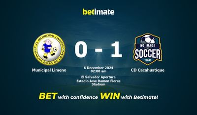 Municipal Limeno vs CD Cacahuatique Prediction, Odds & Betting Tips 12/06/2024