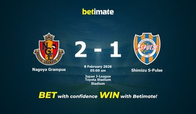 Nagoya Grampus vs Shimizu S-Pulse Prediction, Odds & Betting Tips 02/08/2026
