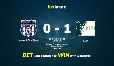 Nairobi City Stars vs KCB Prediction, Odds & Betting Tips 10/29/2023