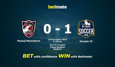 Nassaji Mazandaran vs Havadar SC التوقعات، الاحتمالات ونصائح الرهان 24/12/2023