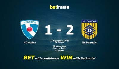 ND Gorica vs NK Domzale Prediction, Odds & Betting Tips 11/22/2023