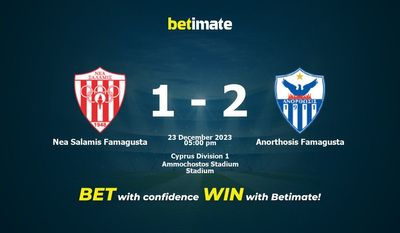 Nea Salamis Famagusta vs Anorthosis Famagusta التوقعات، الصعاب ونصائح الرهان 23/12/2023