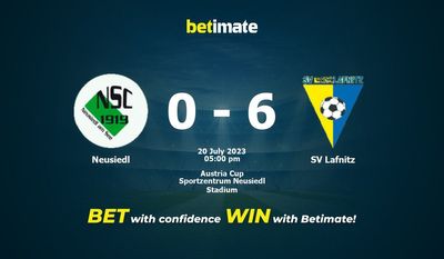 Neusiedl vs SV Lafnitz Prediction, Odds & Betting Tips 07/20/2023