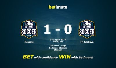 Nevezis vs FK Garliava Prediction, Odds & Betting Tips 08/18/2023