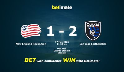New England Revolution vs San Jose Earthquakes Prediction, Odds & Betting Tips 05/17/2025