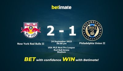 New York Red Bulls II vs Philadelphia Union II Prediction, Odds & Betting Tips 09/24/2023