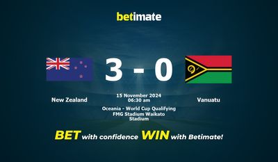 New Zealand vs Vanuatu Prediction, Odds & Betting Tips 11/15/2024