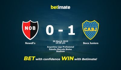 Newell's vs Boca Juniors Prediction, Odds & Betting Tips 03/30/2025