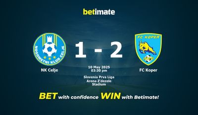 NK Celje vs FC Koper Prediction, Odds & Betting Tips 05/10/2025