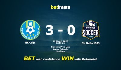 NK Celje vs NK Nafta 1903 Prediction, Odds & Betting Tips 03/16/2025