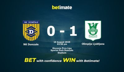 NK Domzale vs Olimpija Ljubljana Prediction, Odds & Betting Tips 08/10/2025