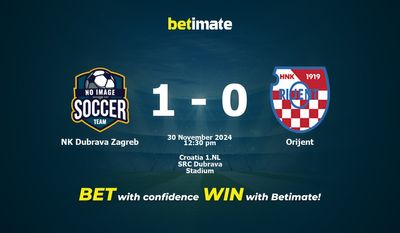 NK Dubrava Zagreb vs Orijent Prediction, Odds & Betting Tips 11/30/2024
