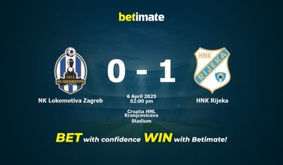 NK Lokomotiva Zagreb vs HNK Rijeka Prediction, Odds & Betting Tips 04/06/2025