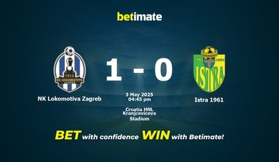 NK Lokomotiva Zagreb vs Istra 1961 Prediction, Odds & Betting Tips 05/03/2025