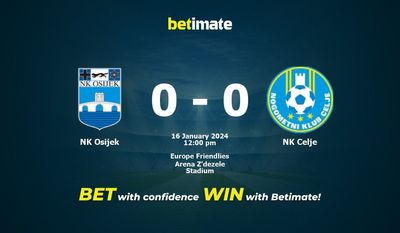 NK Osijek vs NK Celje التوقعات، الاحتمالات ونصائح الرهان 16/01/2024