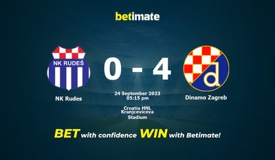 Dinamo Zagreb vs NK Rudes Prediction, Odds & Betting Tips 12/09/2023