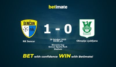 NK Sencur vs Olimpija Ljubljana Prediction, Odds & Betting Tips 10/29/2025