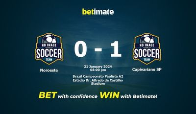 Noroeste vs Capivariano SP 预测、赔率和投注技巧 01/21/2024
