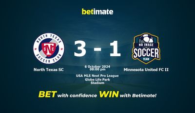 North Texas SC vs Minnesota United FC II Prédiction, cotes et conseils de paris 06/10/2024