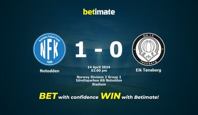 Notodden vs Eik Tønsberg Prediction, Odds & Betting Tips 04/14/2024