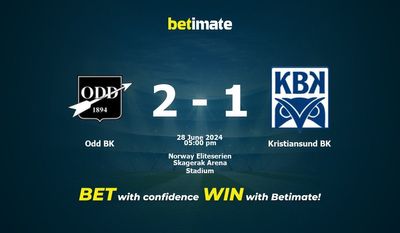 Odd BK vs Kristiansund BK Prediction, Odds & Betting Tips 06/28/2024