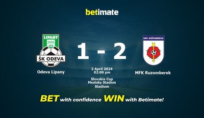 Odeva Lipany vs MFK Ruzomberok Prediction, Odds & Betting Tips 04/02/2024