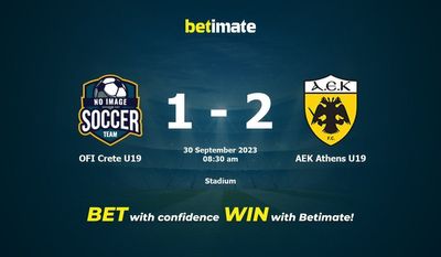 OFI Crete U19 vs AEK Athens U19 Prediction, Odds & Betting Tips 09/30/2023