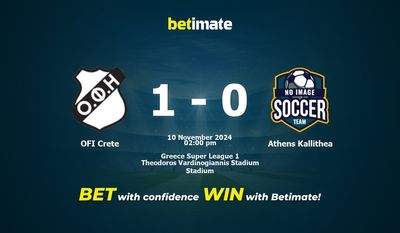 OFI Crète vs Athènes Kallithea Pronostic, cotes et conseils de paris 10/11/2024