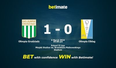 Olimpia Grudziadz vs Olimpia Elblag التوقعات، الصعاب ونصائح الرهان 03/06/2024