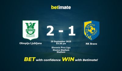 Olimpija Ljubljana vs NK Bravo Prediction, Odds & Betting Tips 09/20/2025