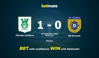 Olimpija Ljubljana vs NK Domzale Prediction, Odds & Betting Tips 09/24/2025