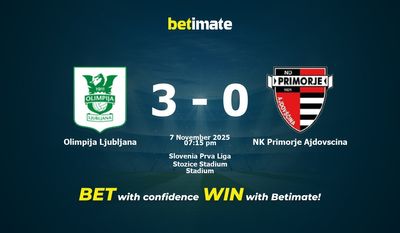 Olimpija Ljubljana vs NK Primorje Ajdovscina Prediction, Odds & Betting Tips 11/07/2025